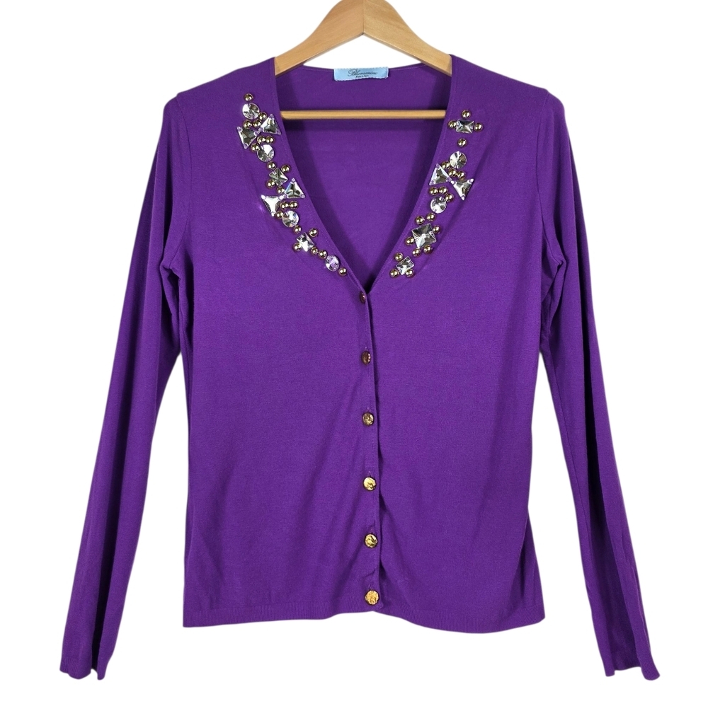 Blumarine Vintage Y2k embellished cardigan